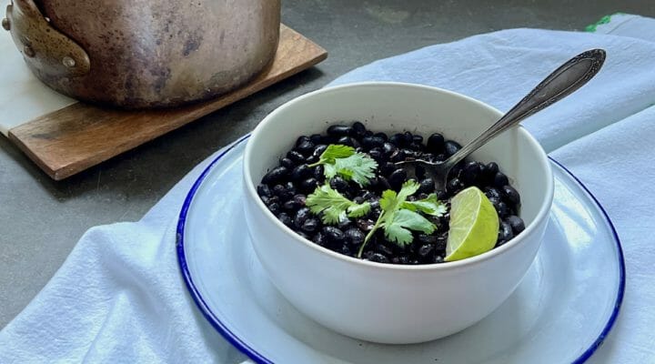 Pressure Cooker Recipe - Black Bean Stew - An easy quick weekday meal