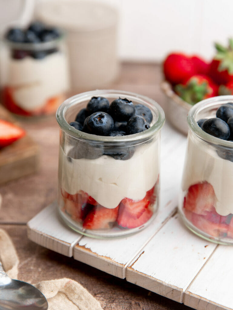 Berries with Yogurt Whipped Cream - Mom's Kitchen Handbook