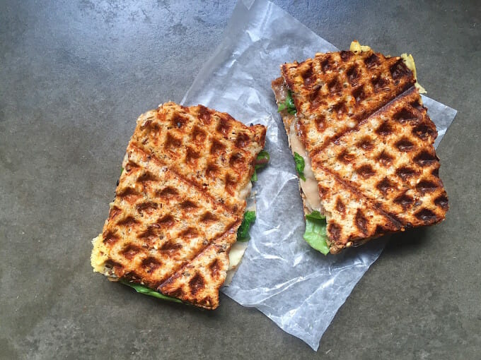 Waffle Iron Grilled Cheese Sandwich – Leite's Culinaria