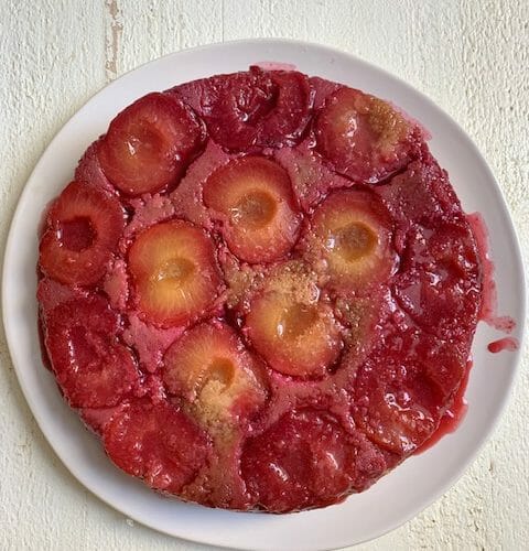 Upside Down Plum Cake - The Café Sucre Farine