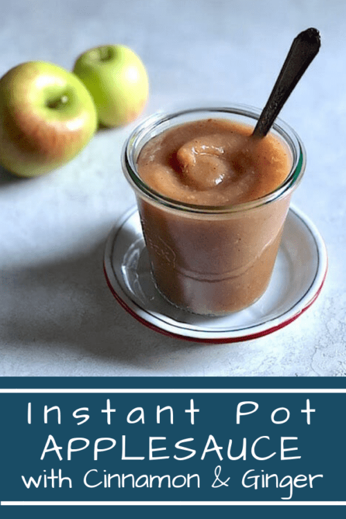 Instant Pot Applesauce Spiced with Cinnamon and Ginger
