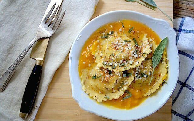 Pasta with Butternut Squash and Brown Butter