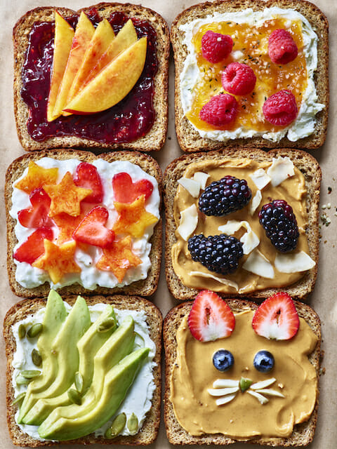 Healthy Breakfast Toast with All the Toppings - Mom's Kitchen Handbook