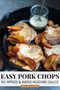 Easy Pork Chops with Apples - Mom's Kitchen Handbook