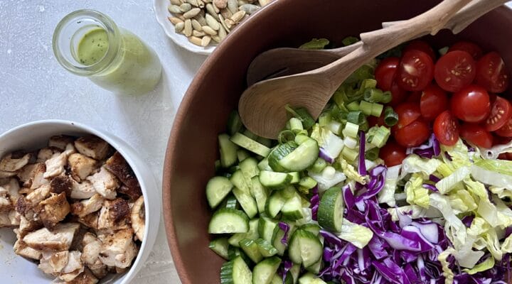 Chopped Chicken Salad with Creamy Cilantro Dressing