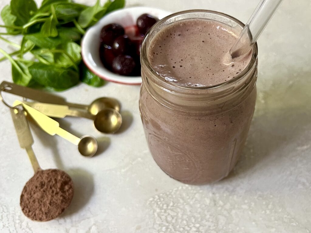 chocolate cherry bomb smoothie